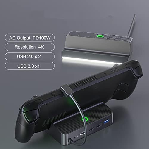 HDMI 4K /USB2.0 3.0 /USB-C Порта за полнење Докинг станица Адаптер за додаток за игра со палуби за палуби