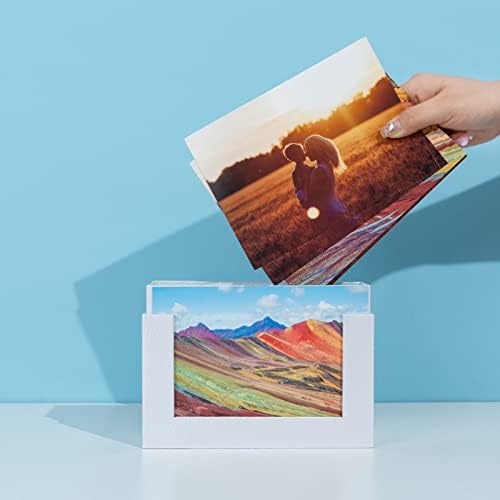 Аионенјанска кутија за складирање на фотографии 5x7, картонски фото -кутии за слики, кутии за чување мали семејни фотографии, за неколку фотографии,