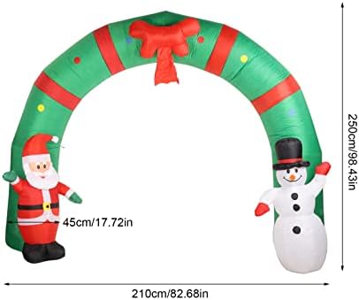 FDIT Christmas Arch Arch Snowman Polyester Патио САД приклучок Божиќ на надувување на надувување за реквизити