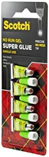 Скоч Супер Лепак Гел, 4-Пакет На Еднократна Употреба Цевки,.017 мл Секој, Брзо Сушење, Не Работи Гел Формула