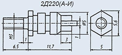 С.У.Р. & R Алатки KD220A Силиконски диоди СССР 1 компјутери