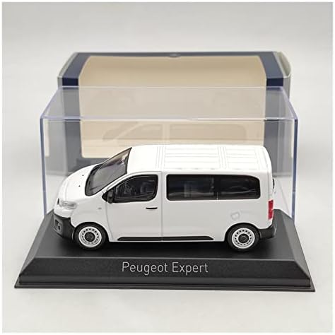 Возила за модел на скала Apliqe за година Peugeot Expert Van Minibus White Diecast Model Cars Collection 1/43 Софистициран избор за подароци