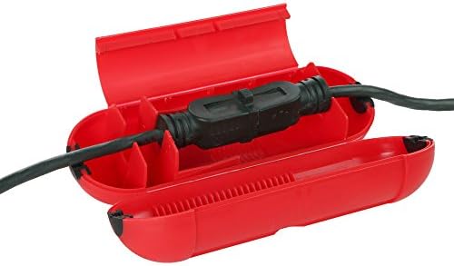 Вестингхаус EZ Заштита на кутија за заштита на кабелот за напојување на отворено, црвено