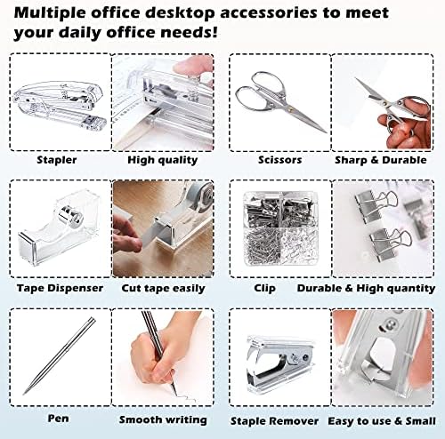 Комплет за канцелариски материјали за канцелариски материјали, комплет за додатоци за канцелариски материјали, вклучително и Stapler,