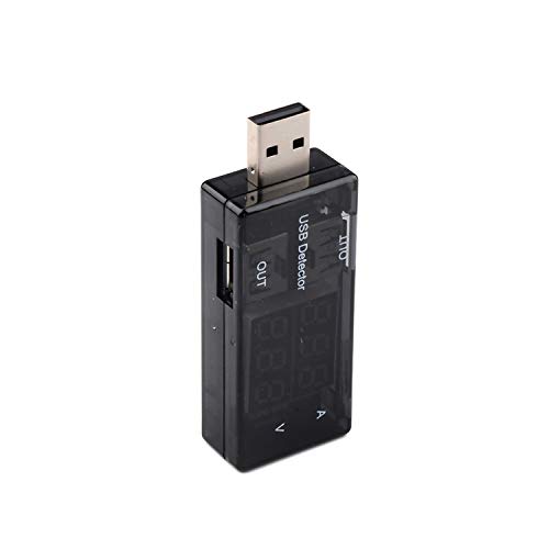 DIIMORE USB полнач Доктор Тековен напон за полнење на напон, батерија на волтметар Амперметар Мултиметар USB тестер за мобилни мобилни телефони