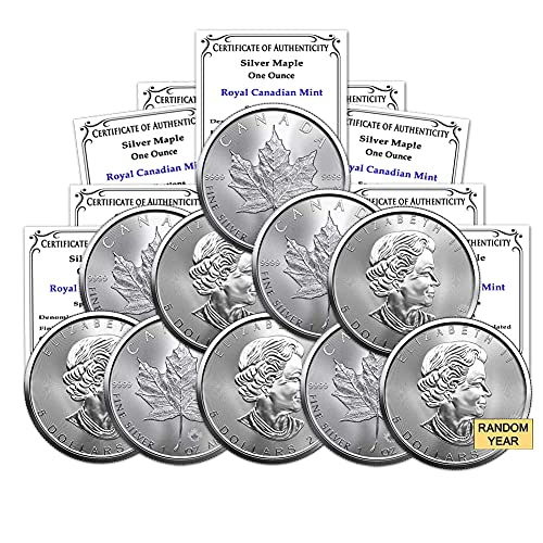 КАЛИФОРНИЈА 1988-Присутни Многу 1 мл Сребрени Канадски Јаворов Лист Монети Брилијантен Нециркулирани со нашите Сертификати за Автентичност 5