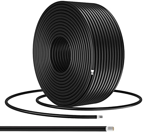 Bateria Power Solar Panel Cable 200ft Solar Extension Wire, 10awg Tinned бакарна жица за надворешно автомобилски RV Boat Marine Solar Panel-