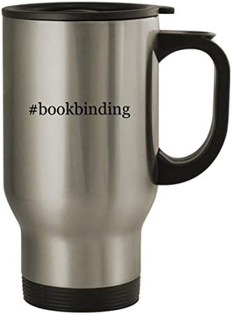 Knick Knack Подароци #bookbinding - 14oz Нерѓосувачки Челик Патување Кригла, Сребро