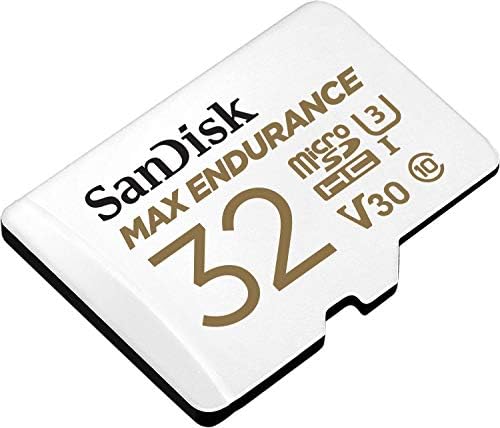 Sandisk 32gb Max Издржливост Microsdhc Картичка Со Адаптер За Домашни Безбедносни Камери И Камери - C10, U3, V30, 4K UHD, Микро Sd