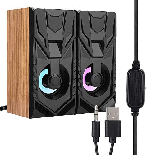 Agatige Лаптоп Soundbox, USB Десктоп Жични Звучници со Сабвуфер Мултимедијална Табела Мал Звучник За Компјутер Дома