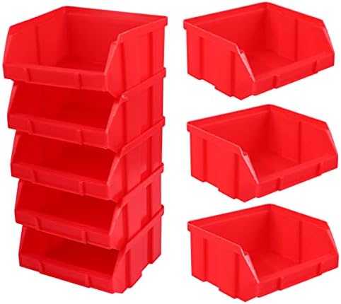 НУОБЕСТИ 10 парчиња Канти За Складирање Гаражи Што Се Редат Контејнери За Редење Пластична Кутија За Складирање Кутија За Складирање