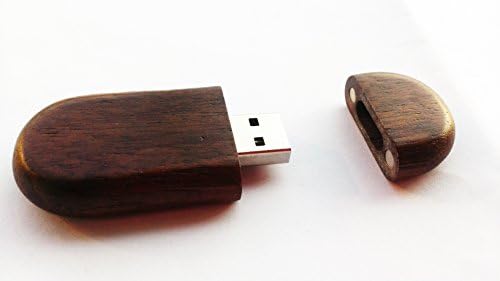 Дрвен USB флеш диск USB 2.0 стап со кутија за подароци од дрво од орев