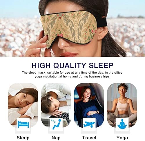 Unisex Sleep Eye Mask Апстракт-цвет-Викторијан-Флорална ноќ за спиење Маска за удобно око за очи за спиење на очите