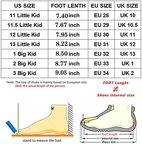 Узухи Дете за чевли за деца за деца за момчиња со големина на девојчиња со големина 11-2 патики