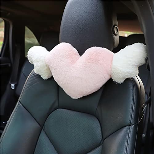 Изгледа перница за глава на глава за автомобили, перница од розова срцева врат за автомобил, удобна перница за седишта за возење,