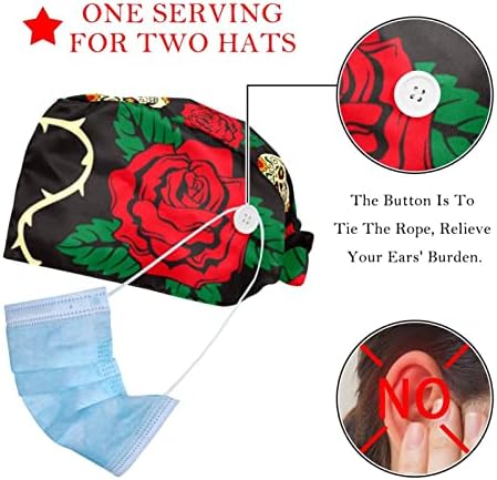 2 пакувања розови акварели рози оставаат глуварче работно капаче со копчиња и затегнување на капачето за чистење на капачето за
