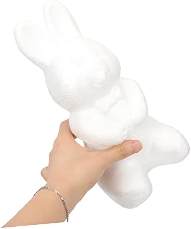 Homoyoyo 2pcs Bubble Bunny Реални тикви украси Орнаменти Bunny DIY занаетчиска алатка пена за зајак украси DIY модел DIY Bunny форма,