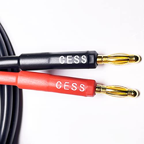 CESS-037-3F банана приклучок машки на машки кабел за звучник 12 мерач 680 жица за броење силиконски мека жица, 2 кабли