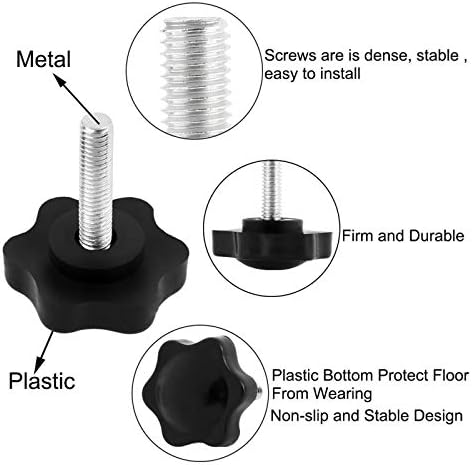 Копче за завртки за прицврстување на 10 компјутери, пластично хексадецирање на копчињата за ракави за ракави за завртки за завртки