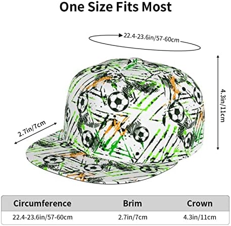 Фудбалска топка Snapback капа хип хоп стил моден фудбал рамен бил капи со прилагодлива капа за бејзбол за фудбалски обожавател