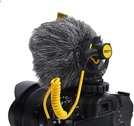 Божество V-MIC D4 мини видео микрофон 20mph ветер рејтинг, работи од 1-5V од камери, телефони и аудио рекордери