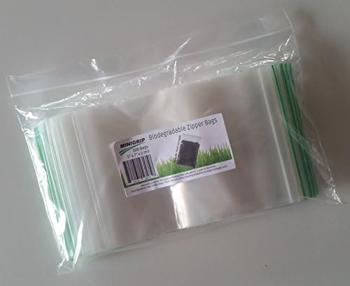 5 x 7 x 2 Mil Pint Size Biowgerdable Plastic Birofdeplate Plastic Ziplock Tags