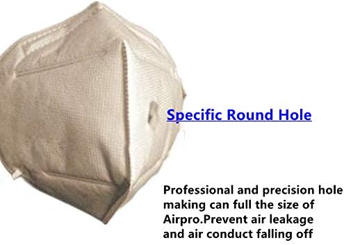Широка замена на маската на AirPro 5-PLY со пакувања со дупка 5, со заклучување на лентата за лента 1pk