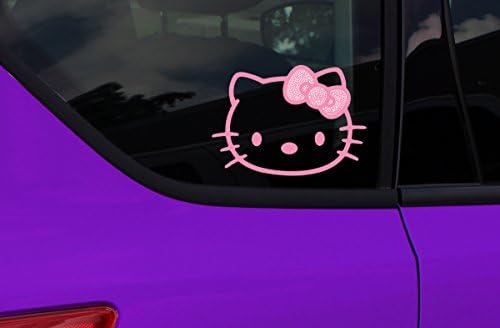 Chroma 001122 Cling Bling 'Hello Kitty' Decal Pink, 4 x 5
