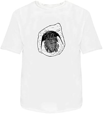 Екстра голема маица за памук за возрасни „Трилобит фосил“