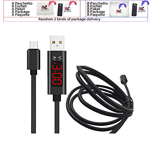1М микро USB тип-тип-кабел тип на кабел тип Ц напон театарски мерач на мерач на тип на најлон плетенка брзо полнење, за црвено тип-Ц црвено