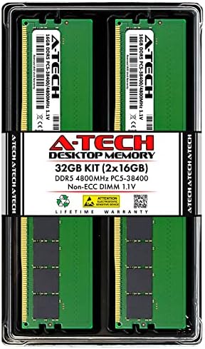 A-Tech 32 GB RAM меморија за Asus Rog Maximus Z690 Extreme | DDR5 4800MHz DIMM PC5-38400 288-PIN Не-ECC Комплет за надградба