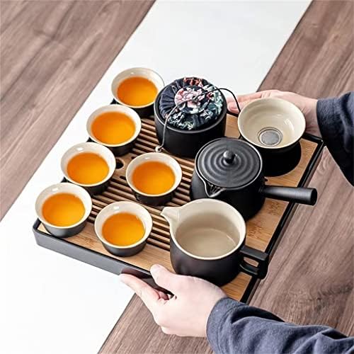 HDRZR Керамички Кунг Фу Чај Сет Подарок Кутија Домаќинство Креативни Чај Послужавник Чај Caddy Сет
