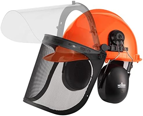 Нокри 6-Во-1 Индустриски Шумарски Безбедносен Шлем И Систем За Заштита На Слухот; Опрема За Заштита На Лице Со Два Заштитни