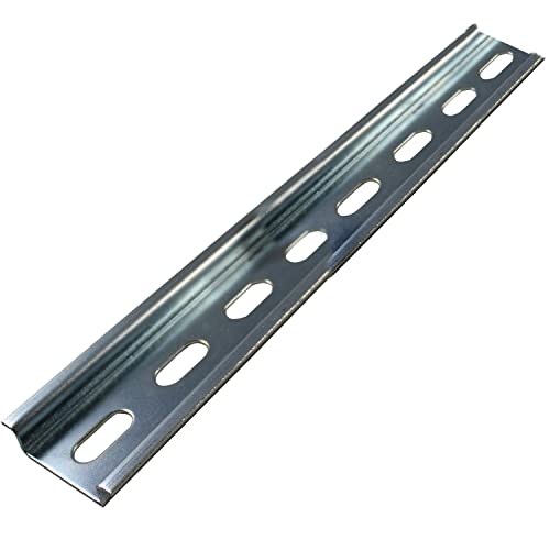 10 парчиња DIN Rail Slotted Steel Rohs 8 инчи долг 35 мм широк 7,5 мм