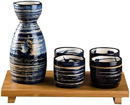 Yxbdn рачно насликана, постави керамички керамика за вино порцелан чај сад постави дома домаќинства за пијалоци за пиење за вино