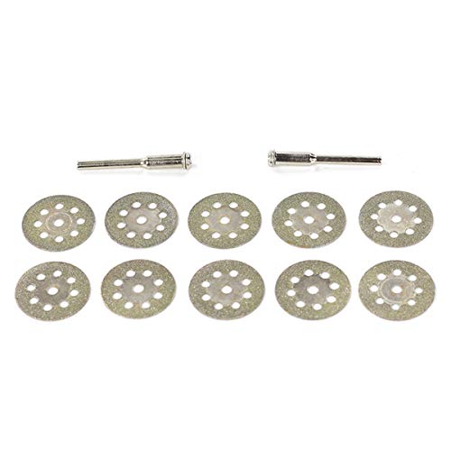Мини дискови за сечење на дијаманти отсечени сечила на тркала Gemемстони стакло поставени ротациони алатки 8 дупки 22мм