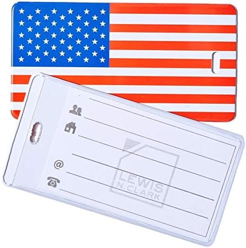 Луис Н. Кларк Американско Знаме Багаж Таг, 4. 25Х2. 25-Инчен