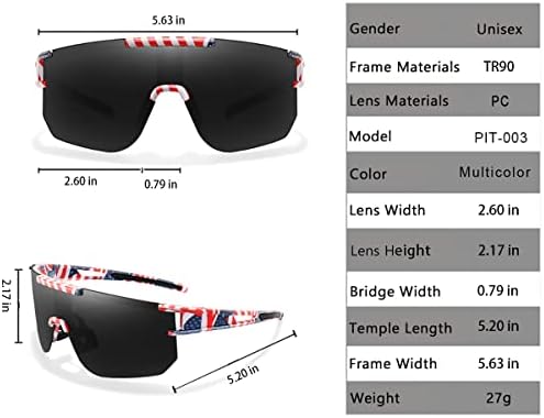 Спортски Поларизирани Очила За Сонце За Млади Мажи И Жени, УВ 400 Велосипедски Очила ВО Стилот На П-В ЗА Возење Бејзбол Риболов