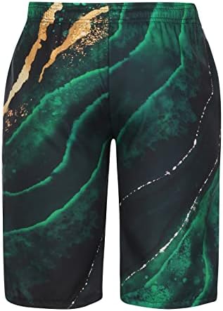 Машки шорцеви за плажа сурфање панталони еластично влечење на половината Брзи суви атлетски кратки панталони обични пливање шорцеви мажи за