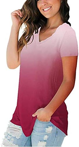 Tshirtsенски маички опуштени преголеми пријатни кошули со екипаж обични проточни ребрести манжетни Основни Ками Топ