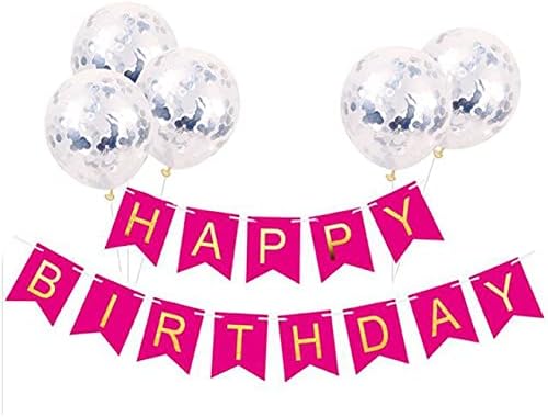 Oyalma 1Set 12inch повеќебојно среќен роденденско писмо Банер Сливер злато конфети балон Бебе туш роденденска забава Декорација