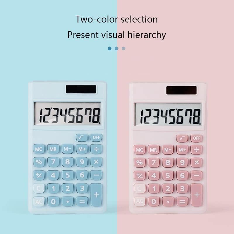 Mini калкулатор за цртани филмови XWWDP Креативна бонбона боја Мал преносен калкулатор за учење Калкулатор за силиконски копче за
