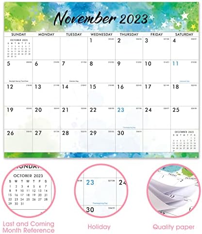 Магнетски календар 2023-2024-Календар 2023-2024 од јули 2023 година-декември 2024 година Магнетски месечен календар, 8 × 10, рампа за солза,