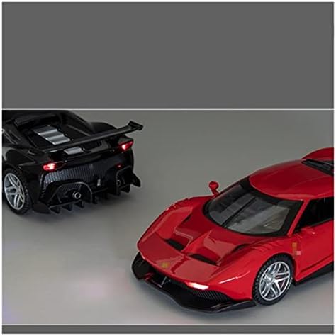 Скала модел на автомобили за Ferrari P80C легури за трки со легури модел Метал спортски модел на звук и лесен подарок 1/32 пропорција