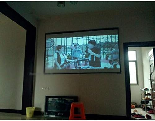 Екран за проекција на ткаенина CLGZS 100 инчи 16: 9 за рачен екрани за проектор за домашно кино 2.2х1,24 метар