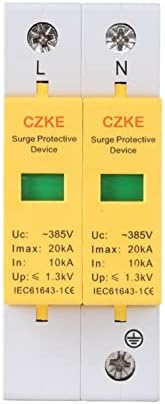 Cavju 2p Surge Заштитен уред AC SPD 385V House Surge Protector Заштитен уред со низок напон