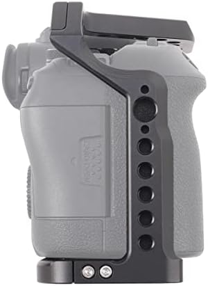 Hersmay EOS R6 II кафез на камера со горната рачка за Canon EOS R6 Mark II без огледало на алуминиумски алуминиумски алуминиумски филм за