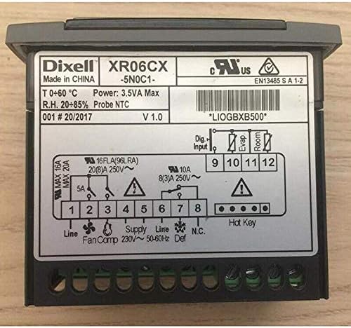 Dixell XR06CX-5N0C1 230V/50-60Hz дигитален термостат контролер за одбрана на вентилаторите што можат да се програмираат за ладилни