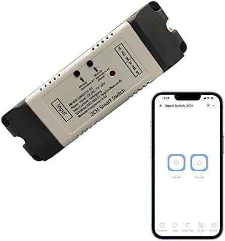 NEWGOAL 2 канал EWELINK безжичен прекинувач со комплет WiFi Switch Module Далечински управувач DIY SMART HOME Bluetooth реле 7-32V Влез за напојување