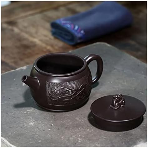 Орела Кинеска пурпурна глинена чајничка сурова руда црна кал филтер за чај сад рачно насликан змеј образец Зиша котел домашен чај сет